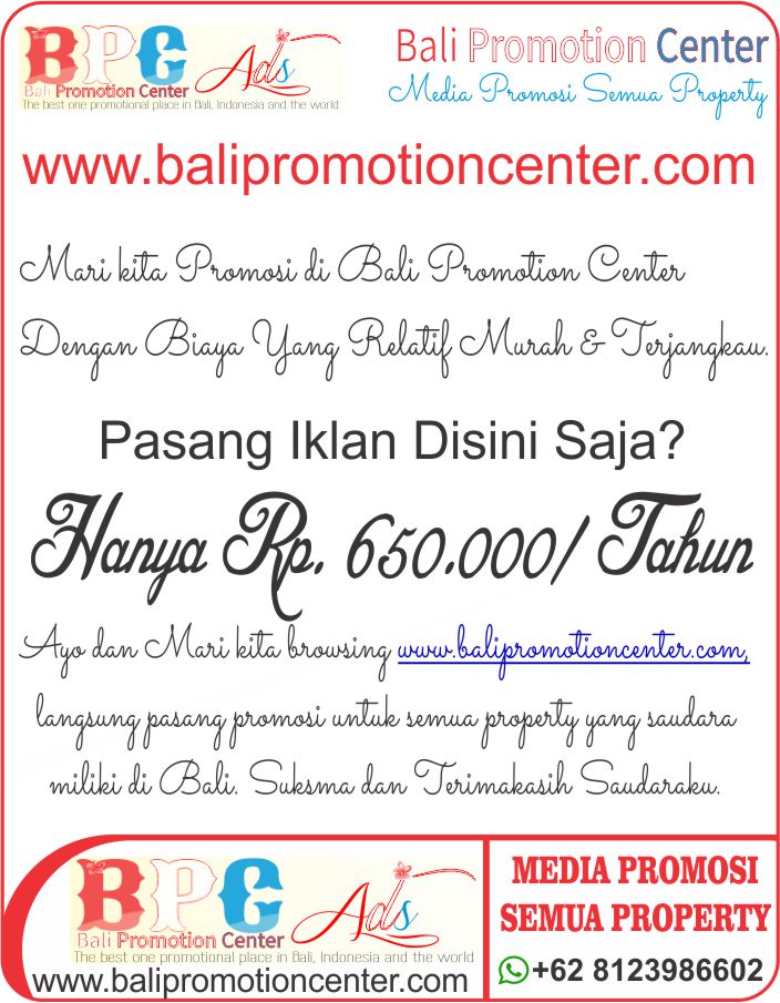 Bali Promotion Center Media Promosi Semua Property