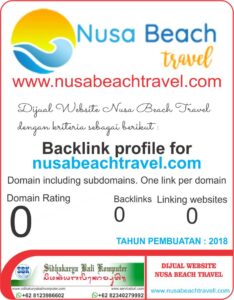 Dijual Website Nusa Beach Travel SEO Friendly